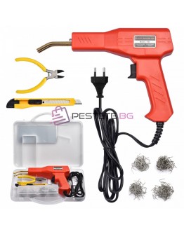 Пистолет за лепене на пластмаса 50W с 200 скоби